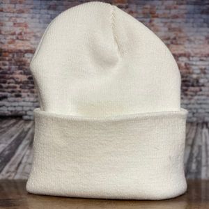 White YUPOONG stocking caps, 16 total!